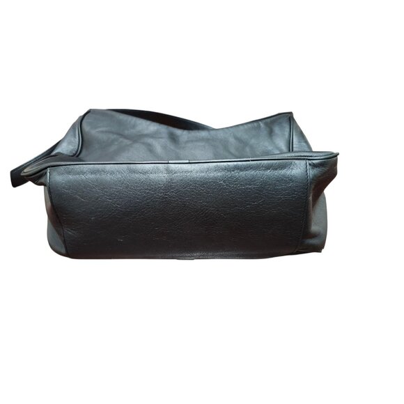 MARC JACOBS THE TEMPO LEATHER HOBO SHOULDER BAG BLACK - Picture 14 of 16